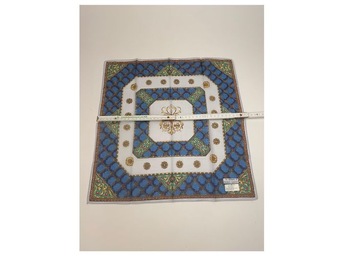 Sciarpa Vintage Gucci Blu Verde - vista 8