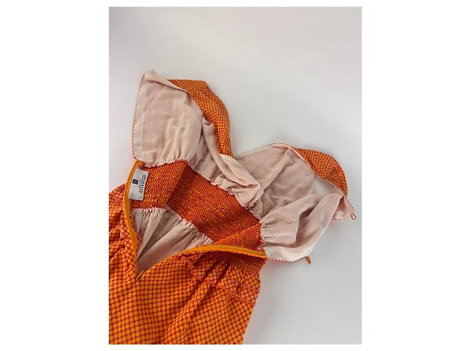 Vestido Vintage Givenchy Laranja M - vista 10