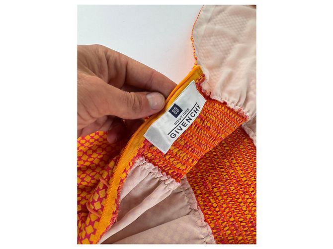 Vestido Vintage Givenchy Laranja M - vista 11