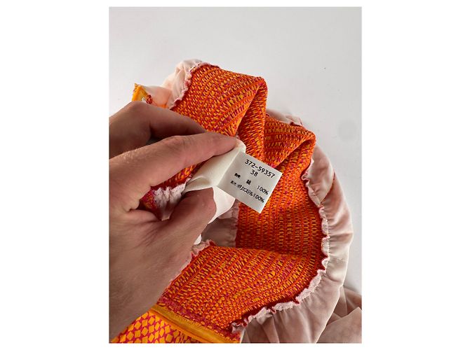 Vestido Vintage Givenchy Laranja M - vista 12