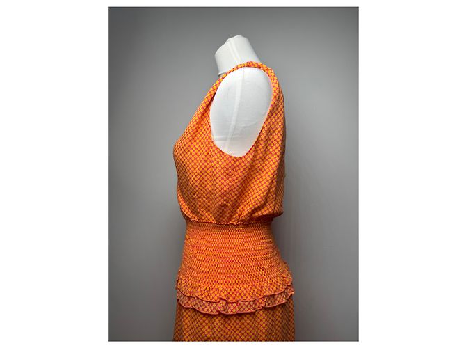 Vestido Vintage Givenchy Laranja M - vista 14