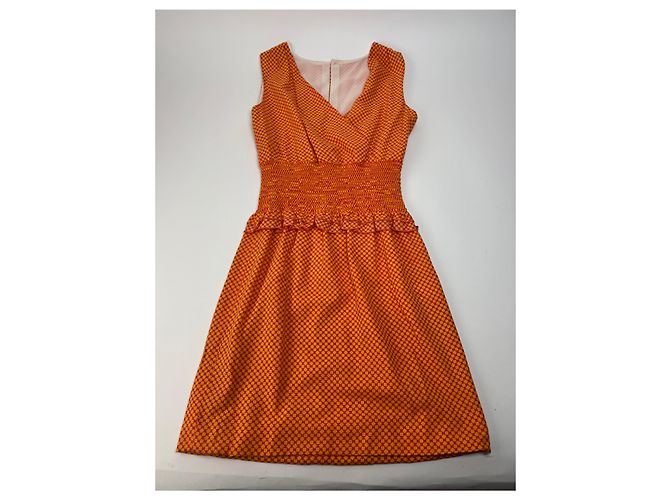 Vestido Vintage Givenchy Laranja M - vista 4