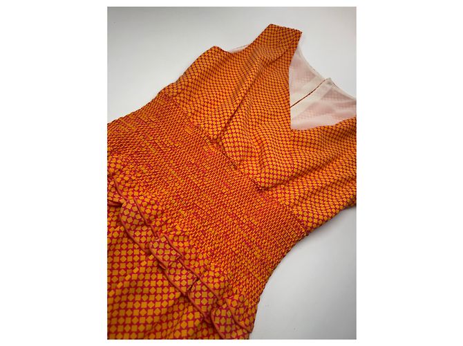 Vestido Vintage Givenchy Laranja M - vista 5