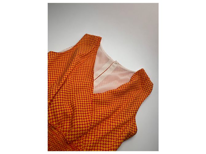 Vestido Vintage Givenchy Laranja M - vista 6