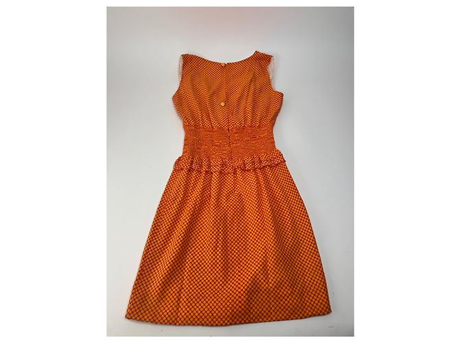 Vestido Vintage Givenchy Laranja M - vista 7