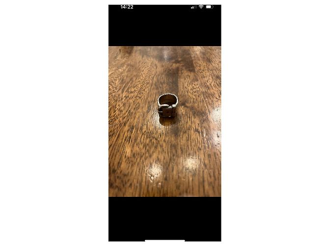 Anillo Hermès Diane Plata - vista 3