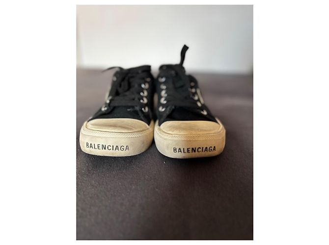 Zapatillas Balenciaga Negras de Algodón Negro - vista 3