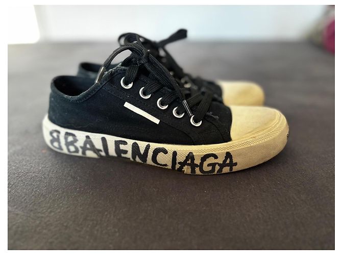 Zapatillas Balenciaga Negras de Algodón Negro - vista 5