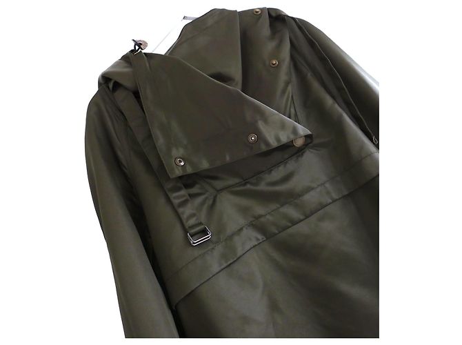 Chaqueta deportiva con capucha de nylon brillante Louis Vuitton Caqui - vista 9