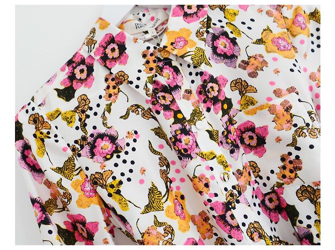 Prita Blumen Kleid von Diane Von Furstenberg Mehrfarben - Ansicht 2
