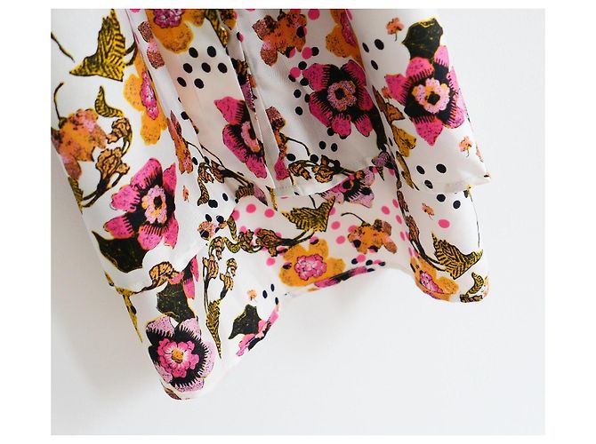 Prita Blumen Kleid von Diane Von Furstenberg Mehrfarben - Ansicht 3