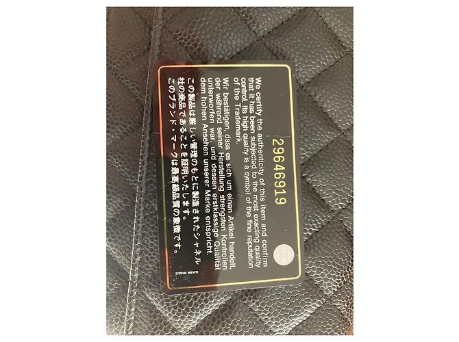 Chanel WOC in pelle caviar e argento Nero - vista 9