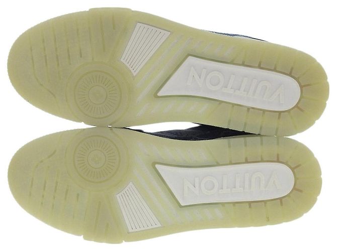 Sneakers Denim Trainer Louis Vuitton Blu - vista 7