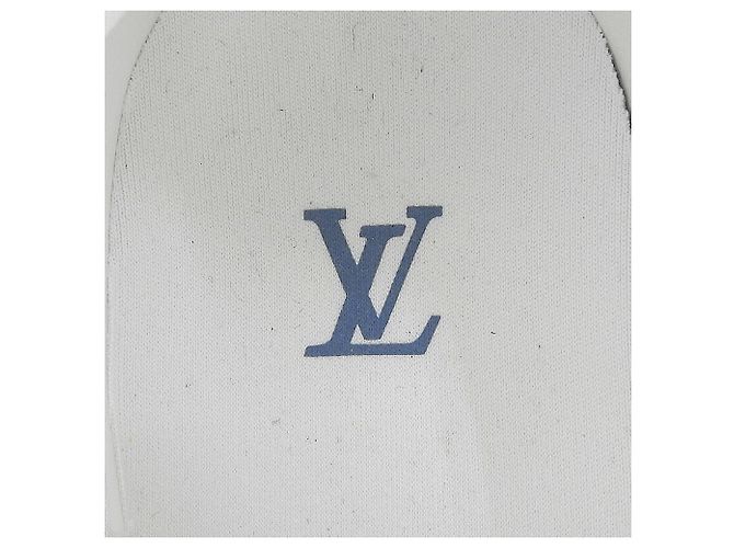 Sneakers Denim Trainer Louis Vuitton Blu - vista 8