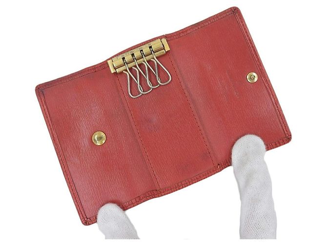 Epi Schlüsseletui Louis Vuitton M6382E Rot - Ansicht 3