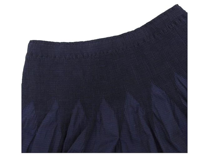 Falda Larga Issey Miyake Verde Marino Roja Azul marino - vista 4