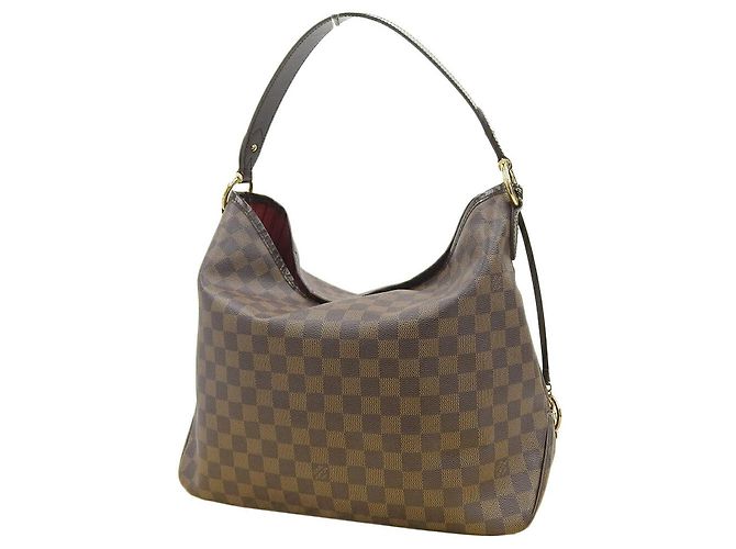 Louis Vuitton Damier Delightful MM Shoulder Bag Brown - view 2