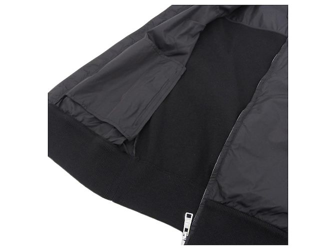 Prada Nylon-Wolljacke Schwarz 54 - Ansicht 5