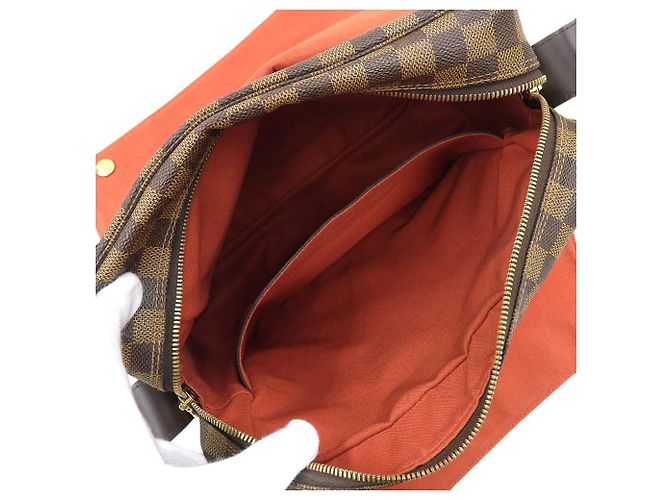 Borsa a Spalla Damier Naviglio Louis Vuitton Marrone - vista 3