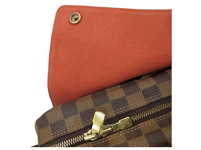 Borsa a Spalla Damier Naviglio Louis Vuitton Marrone - vista 7
