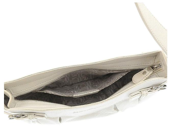 Borsa a Spalla in Pelle Salvatore Ferragamo Bianco - vista 3