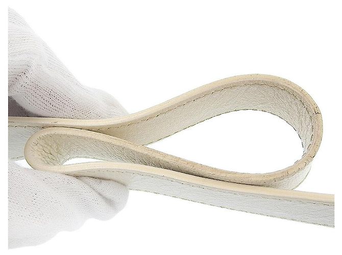Borsa a Spalla in Pelle Salvatore Ferragamo Bianco - vista 7