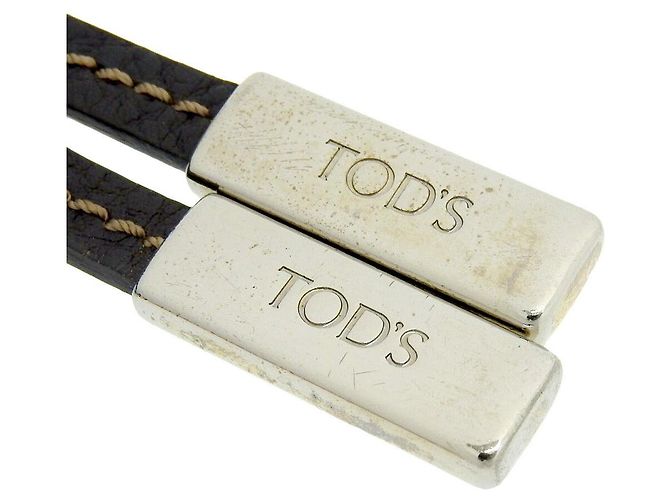 Borsa a mano D in pelle Tod's marrone scuro - vista 7