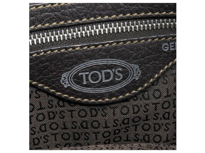 Borsa a mano D in pelle Tod's marrone scuro - vista 8
