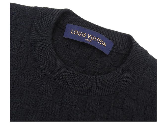 Suéter Damier Louis Vuitton de lana negra S Negro - vista 3
