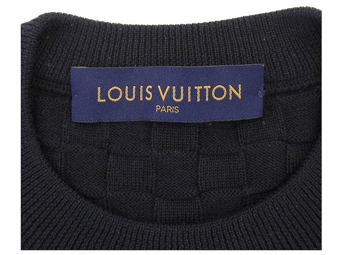 Suéter Damier Louis Vuitton de lana negra S Negro - vista 6