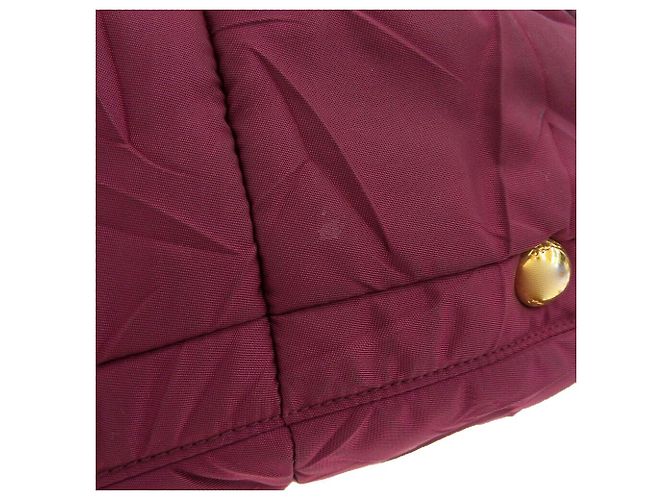 Prada Nylon Crispy Handtasche BN1596 Rot Bordeaux - Ansicht 5