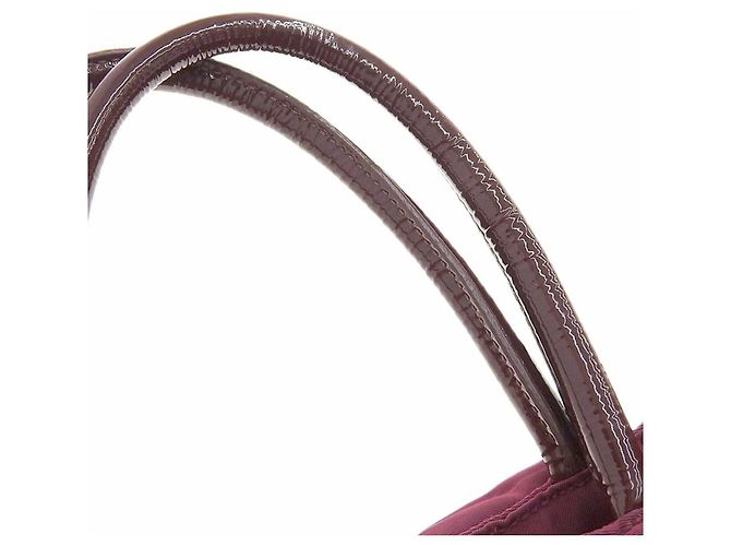 Prada Nylon Crispy Handtasche BN1596 Rot Bordeaux - Ansicht 7