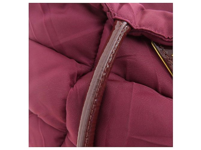 Prada Nylon Crispy Handtasche BN1596 Rot Bordeaux - Ansicht 8