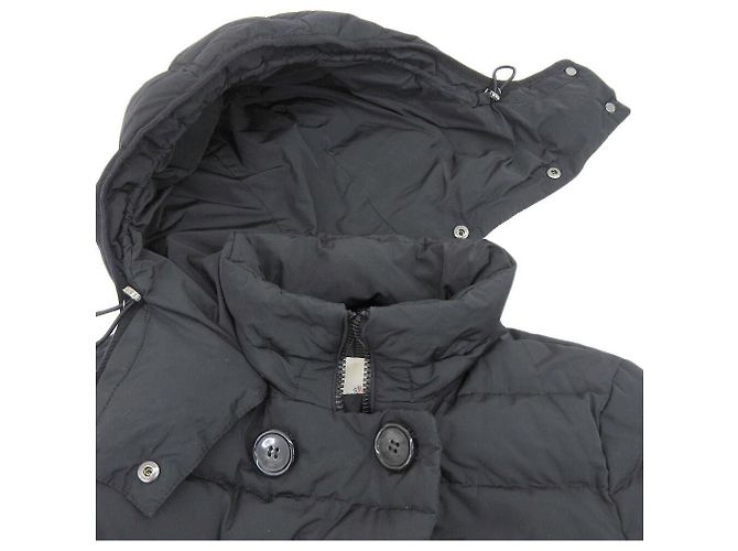 Abrigo largo de plumas Moncler negro - vista 3
