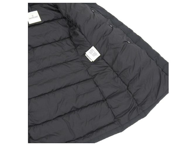 Abrigo largo de plumas Moncler negro - vista 8
