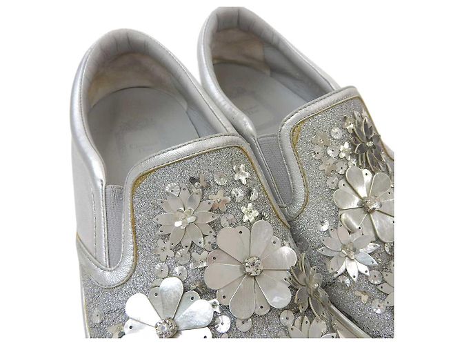 Sneakers Slip-On Dior Argento 39 - vista 5