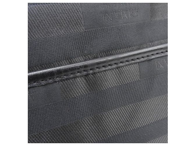 Borsa a tracolla in pelle rivestita Armani Nero - vista 5
