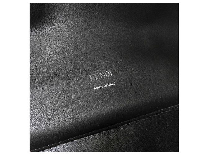 Fendi Peekaboo X-Lite Lederhandtasche Braun Dunkelbraun - Ansicht 10
