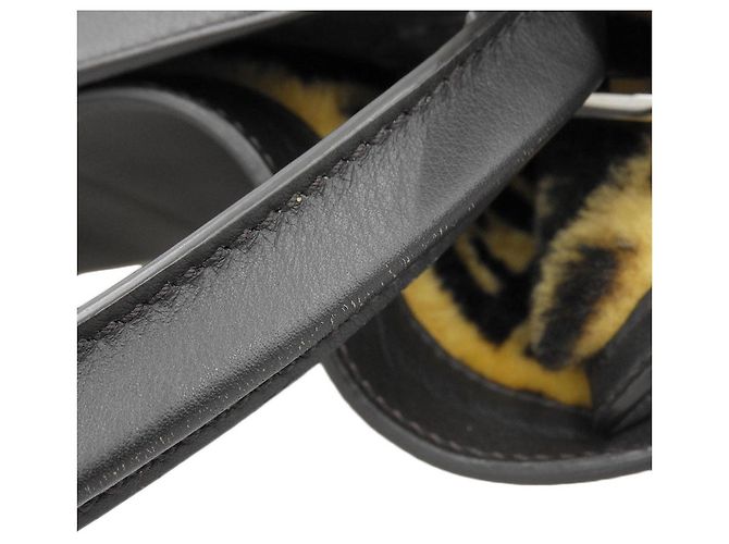 Fendi Peekaboo X-Lite Lederhandtasche Braun Dunkelbraun - Ansicht 8