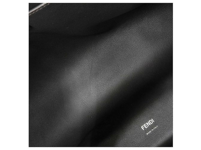 Fendi Peekaboo X-Lite Lederhandtasche Braun Dunkelbraun - Ansicht 9