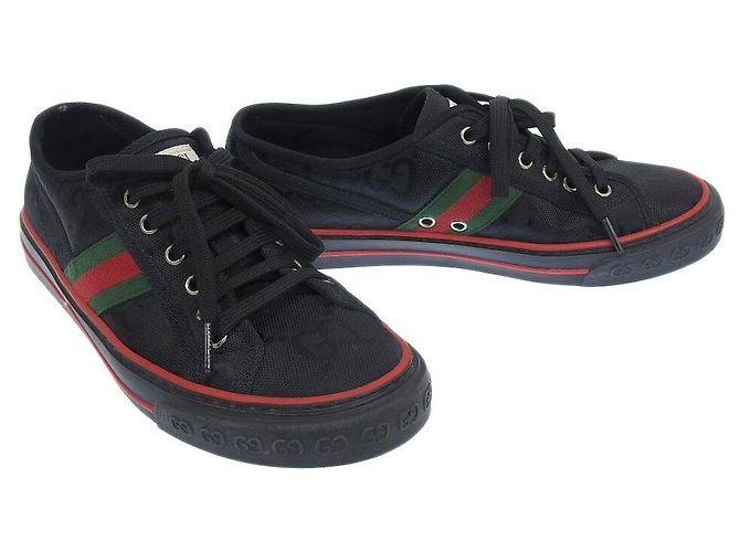 Gucci GG Canvas Tennisschuhe Schwarz - Ansicht 2