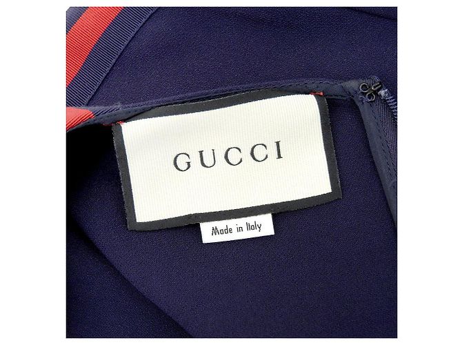 Gucci Navy Kleid 528997 ZKR01 Blau Marineblau - Ansicht 9