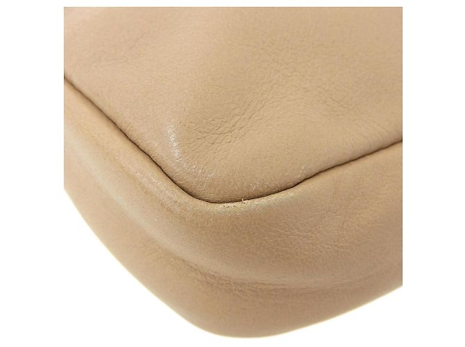 Pochette en cuir Zena Jimmy Choo rose beige - vue 3