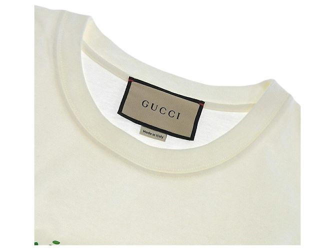 T-shirt Logo Oversized Gucci Blanc XS - vue 3