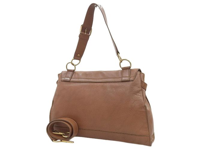Borsa messenger 2WAY in pelle Yves Saint Laurent Marrone - vista 2