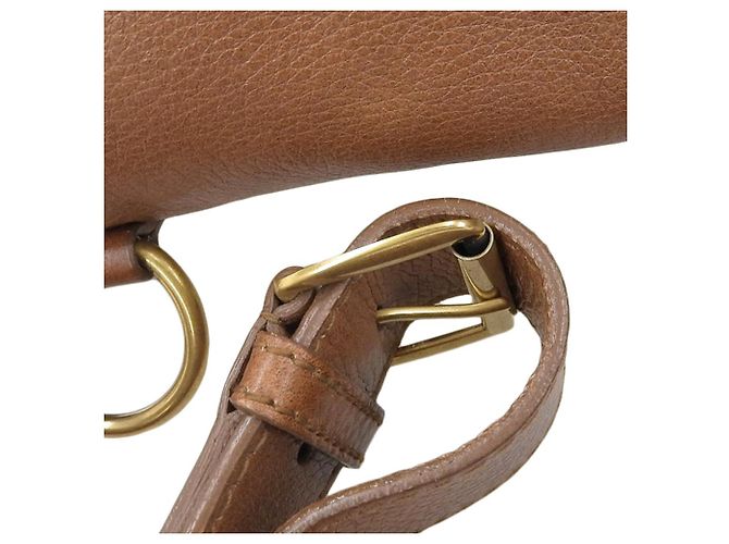 Borsa messenger 2WAY in pelle Yves Saint Laurent Marrone - vista 7