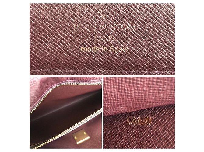 Clutch Louis Vuitton in pelle viola Porpora - vista 10