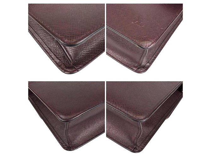 Clutch Louis Vuitton in pelle viola Porpora - vista 8