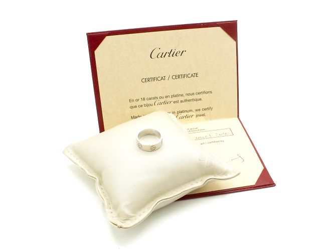 Cartier LOVE Ring aus Weißgold Größe 47 Silber - Ansicht 2