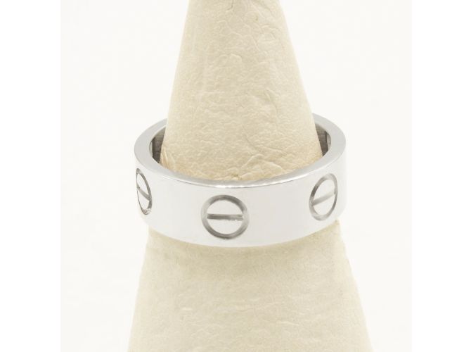 Cartier LOVE Ring aus Weißgold Größe 47 Silber - Ansicht 3